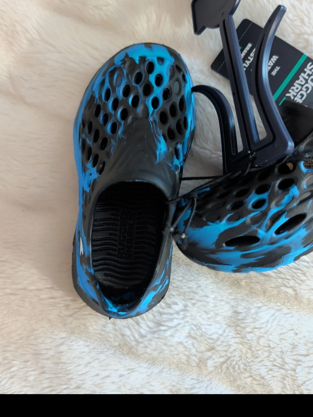 Rugged Shark Water Shoes/Speedo Swim Goggles Bundle Ages 3-6, Sz 8 NWT